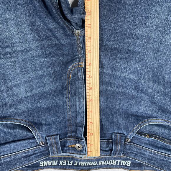 Duluth Trading Jeans Men 36x33 Standard Fit Dark Wash Relax Ballroom Double Flex - Picture 5 of 11